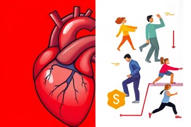 Visual representation of exercise benefits for heart health.