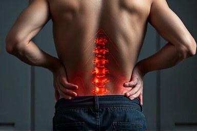 Symbolic representation of chronic lower back pain.
