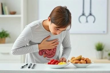 Digestive discomfort after gastric surgery, seeking relief.