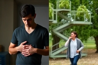 Contrast between fatty liver concern and healthy management.