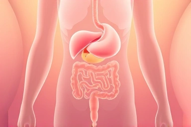 Gentle internal healing and digestive recovery concept.