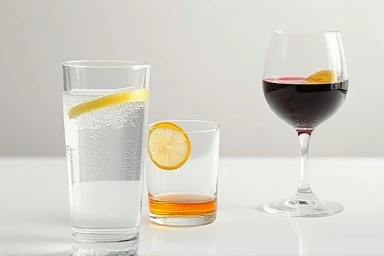 Gout-friendly drinks: water, soju, wine alternatives
