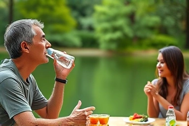 Holistic gout management through healthy lifestyle choices.