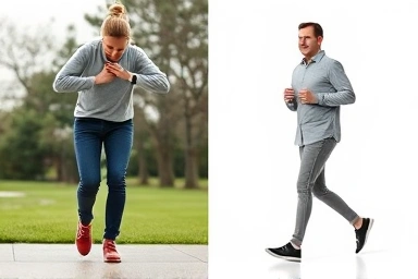 Morning heel pain vs. comfortable walking