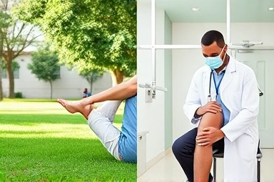 Knee health: stretching and medical consultation