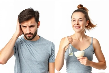 Contrast of unhealthy vs. healthy lifestyle impacting metabolic health.