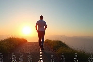 Metaphor for gradual recovery and healthier lifestyle