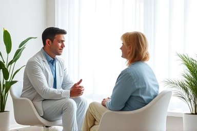 Nutritionist consulting with client for personalized health plan
