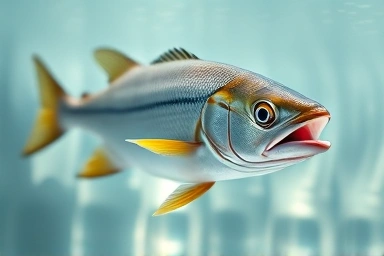 Healthy fish in clear water, symbolizing omega-3 source.