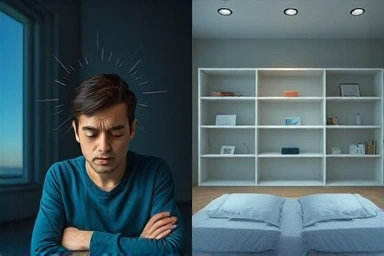 Stress vs. calm sleep, anxiety reduction, meditation benefits