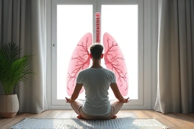 Peaceful recovery from pneumothorax with healthy lifestyle habits.