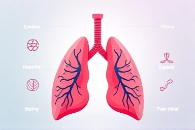 Symbolic representation of lung resilience and health improvement.