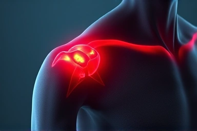 Shoulder pain from calcific tendinitis, symbolic of healing.