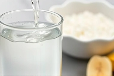 Gentle recovery foods and hydration for stomach flu.