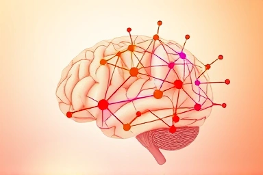 Abstract representation of brain neuroplasticity and healing