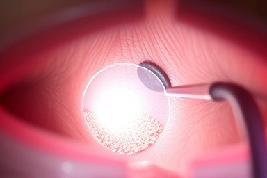 Professional tonsil stone removal concept