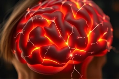 Child's brain with glowing neural pathways symbolizing ADHD omega3 benefits.