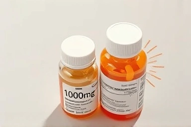 Visual representation of arginine 1000mg and 3000mg dosages.