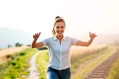 Symbolic split image of vitality and stress relief for health supplements.