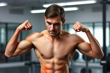 Athlete recovering from intense workout, symbolizing BCAA benefits.