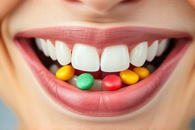 Healthy smile with chewable oral probiotics