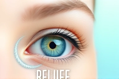 Healthy eye symbolizing dry eye relief and moisture.