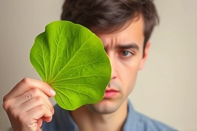 Ginkgo Biloba side effects, person concerned about supplement