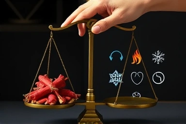 Balancing ginseng intake for different body types.