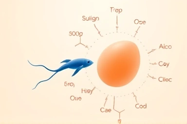 Symbolic image of healthy sperm and omega-3 for fertility.