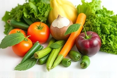 Healthy vegetables and fruits for potassium intake