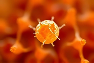 Close-up of a healthy Lactobacillus plantarum bacterium.