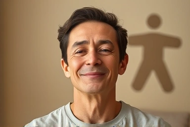 Person experiencing relief and improved well-being.