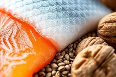 Natural sources of Omega-3: fish, seeds, and nuts