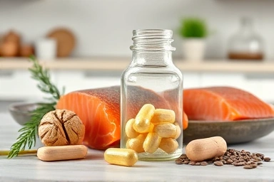Omega-3 sources: supplements, fish, nuts, and seeds