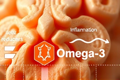 Omega-3 soothing inflammation and supporting healthy cartilage for joint well-being.