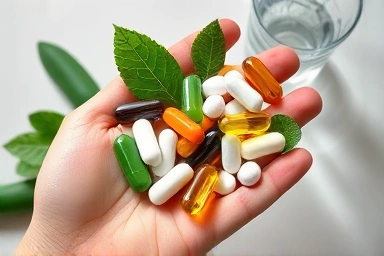Supplement capsules, natural ingredients, holistic wellness, healthy lifestyle