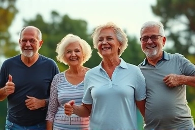 Active seniors enjoying life, symbolic of good health and nutrition.