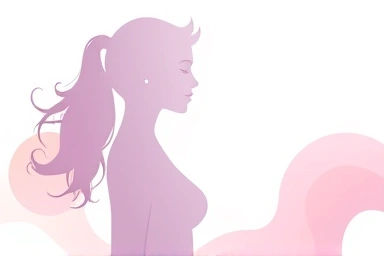 Symbolic representation of healthy vaginal flora and well-being.