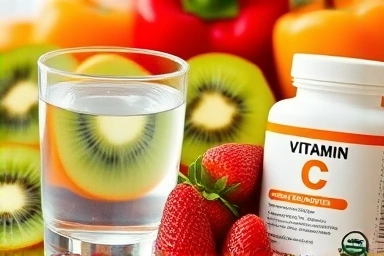 Fresh fruits and vitamin C supplement for cold recovery