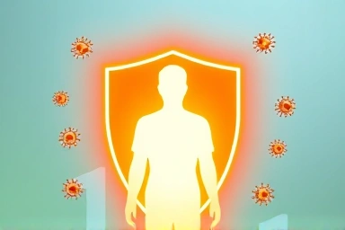 Symbolic image of immune system protection against viruses