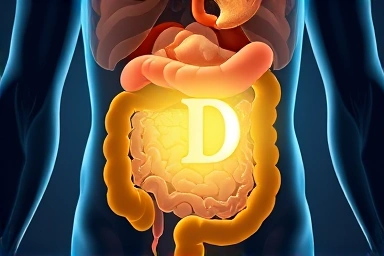 Vitamin D absorption in the human body