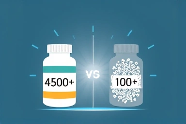 Probiotic count comparison: 4500 billion vs 100 billion