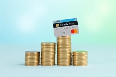 Financial growth, coins, credit card, prosperity