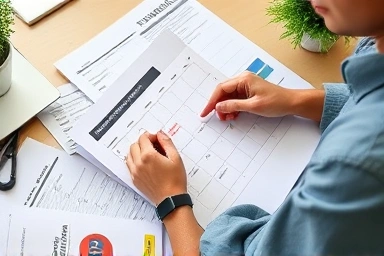 Financial planning and credit card payment date organization.