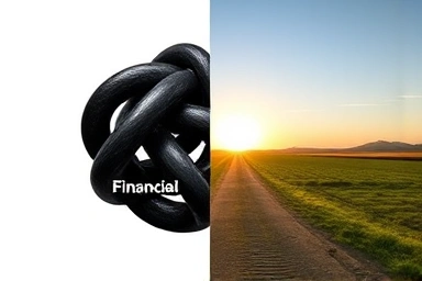 Symbolic representation of overcoming credit loan limitations