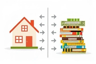 Comparing home loans with deposit-backed loans.