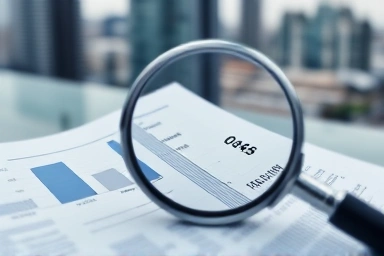 Detailed financial analysis, magnifying loan metrics
