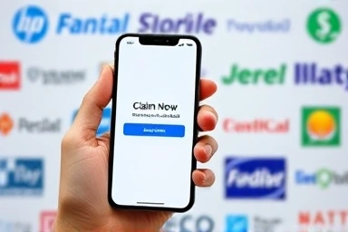 Smartphone interface for claiming dormant bank funds.