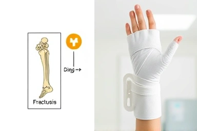 Bone fracture diagnosis vs. full cast treatment