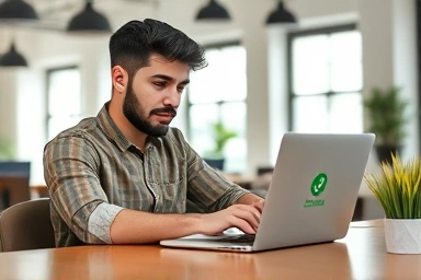 Freelancer securing a credit loan with improved approval.